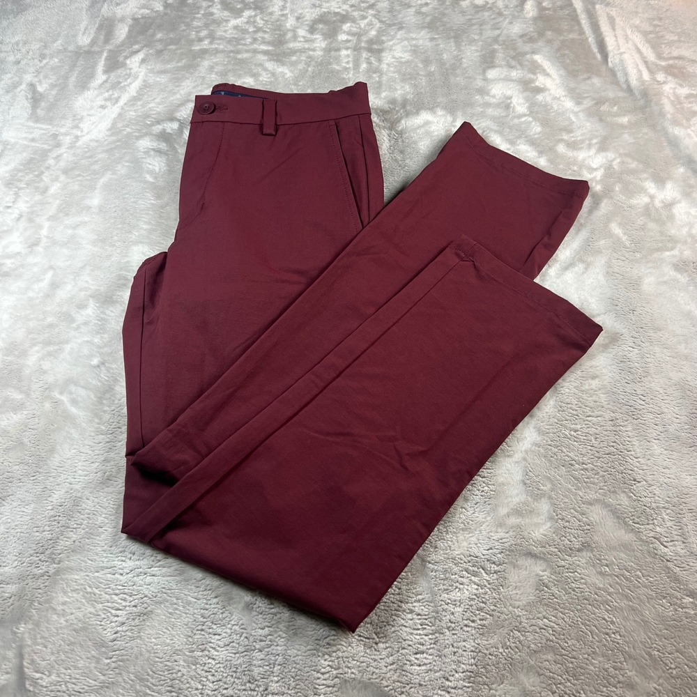 Vineyard Vines Men's 28x30 On The Go Pant Burgundy Performance Chino 1P000005